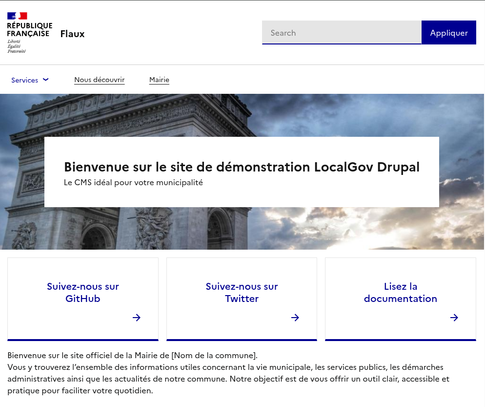 LocalGov Drupal France démonstration.